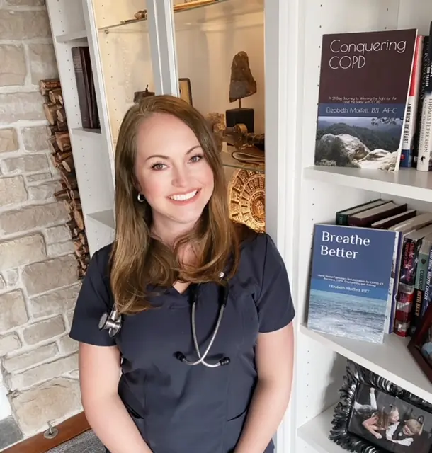 Elizabeth Moffett, respiratory therapist and wellness educator.
