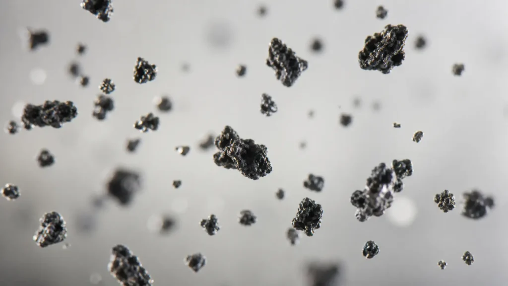 airborne particles and carbon toxins that trigger excess mucus production in the lungs